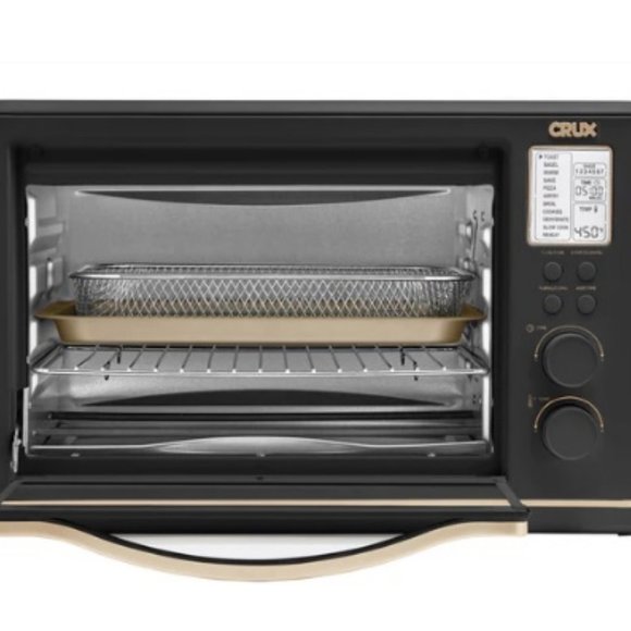 Super Chic CRUX 6-Slice Digital Air Fryer Toaster Oven in Black - Picture 5 of 17